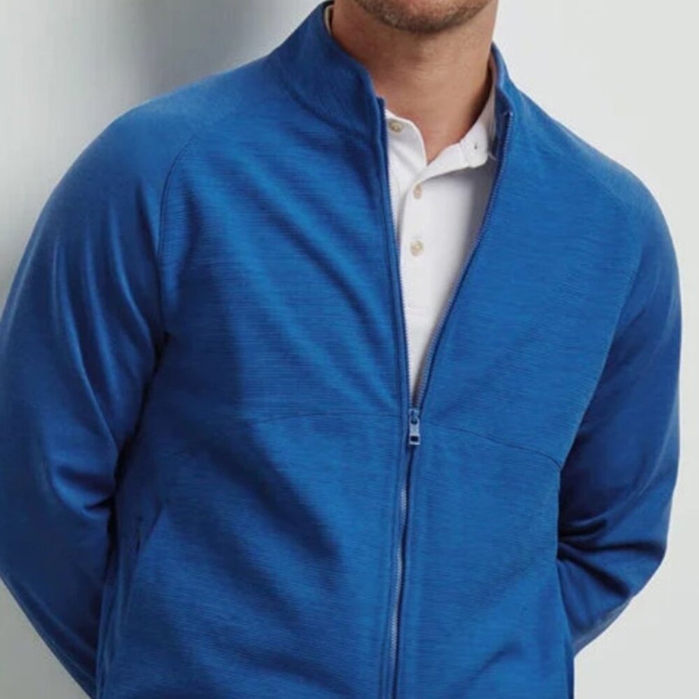 Peter Millar Vista Mybrid Sailor Blue Full-Zip Jacket Size Large NWT - Picture 5 of 8